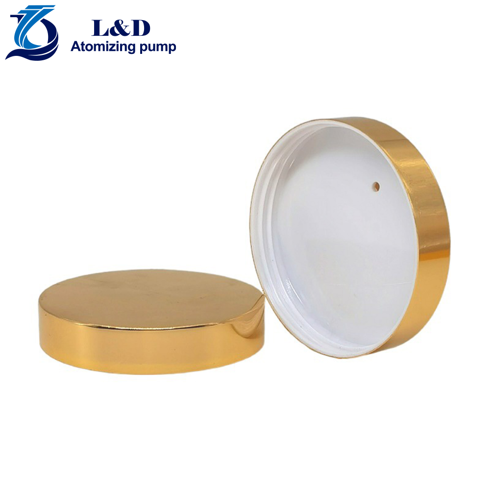 70/400 Rose Gold Aluminum Plastic Screw Cap Lid for PET Jar