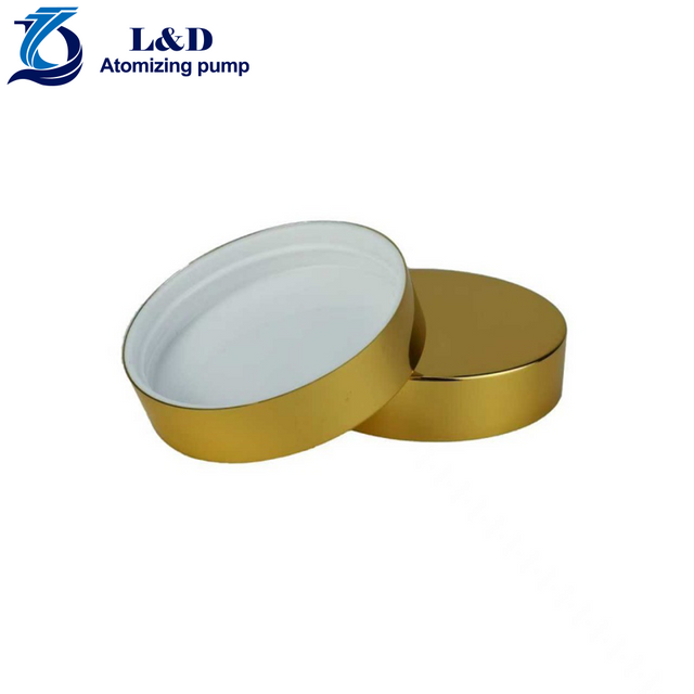 58/400 Gold Aluminum Plastic Lid for Cream Jar