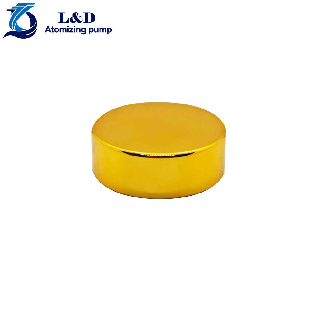 38-400 Shiny Silver/Gold Plastic Cap