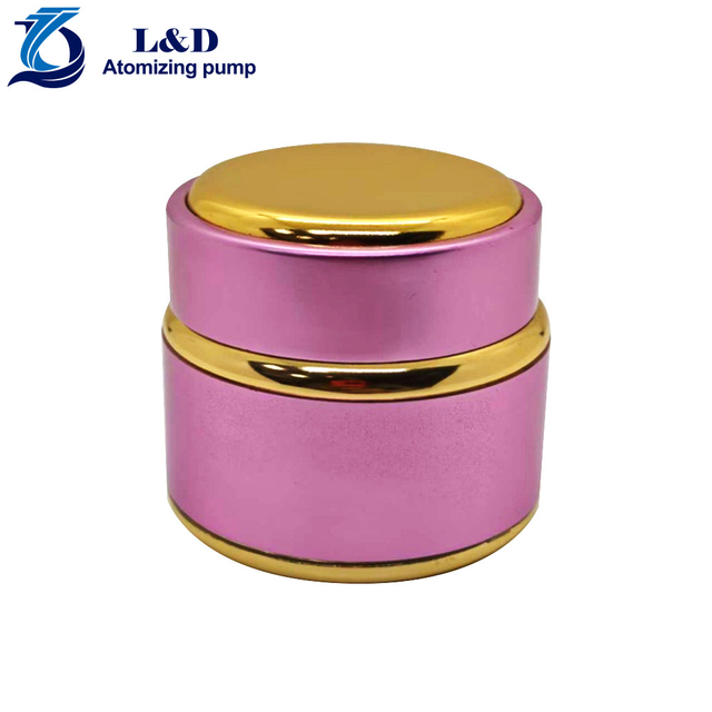 15g Pink Gold Aluminum Jar Nail Gel Jar