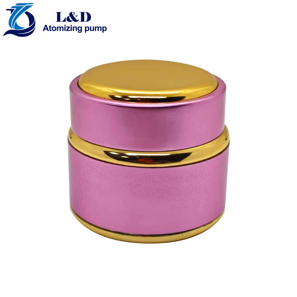 15g Pink Gold Aluminum Jar Nail Gel Jar