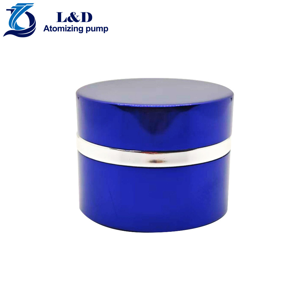 30g Blue Silver Aluminum Jar for Skin Care Products
