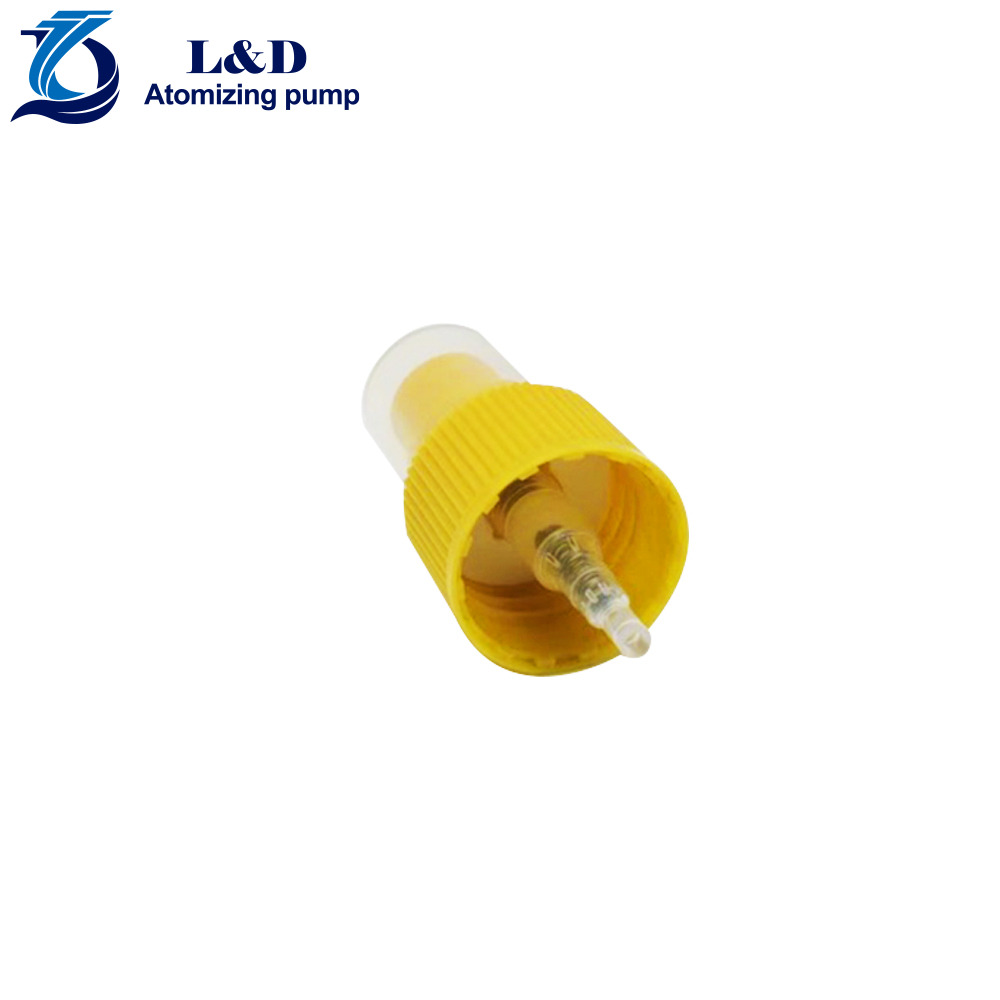18/410 Yellow Ribbed Fine Mist Sprayer for PET Bottle