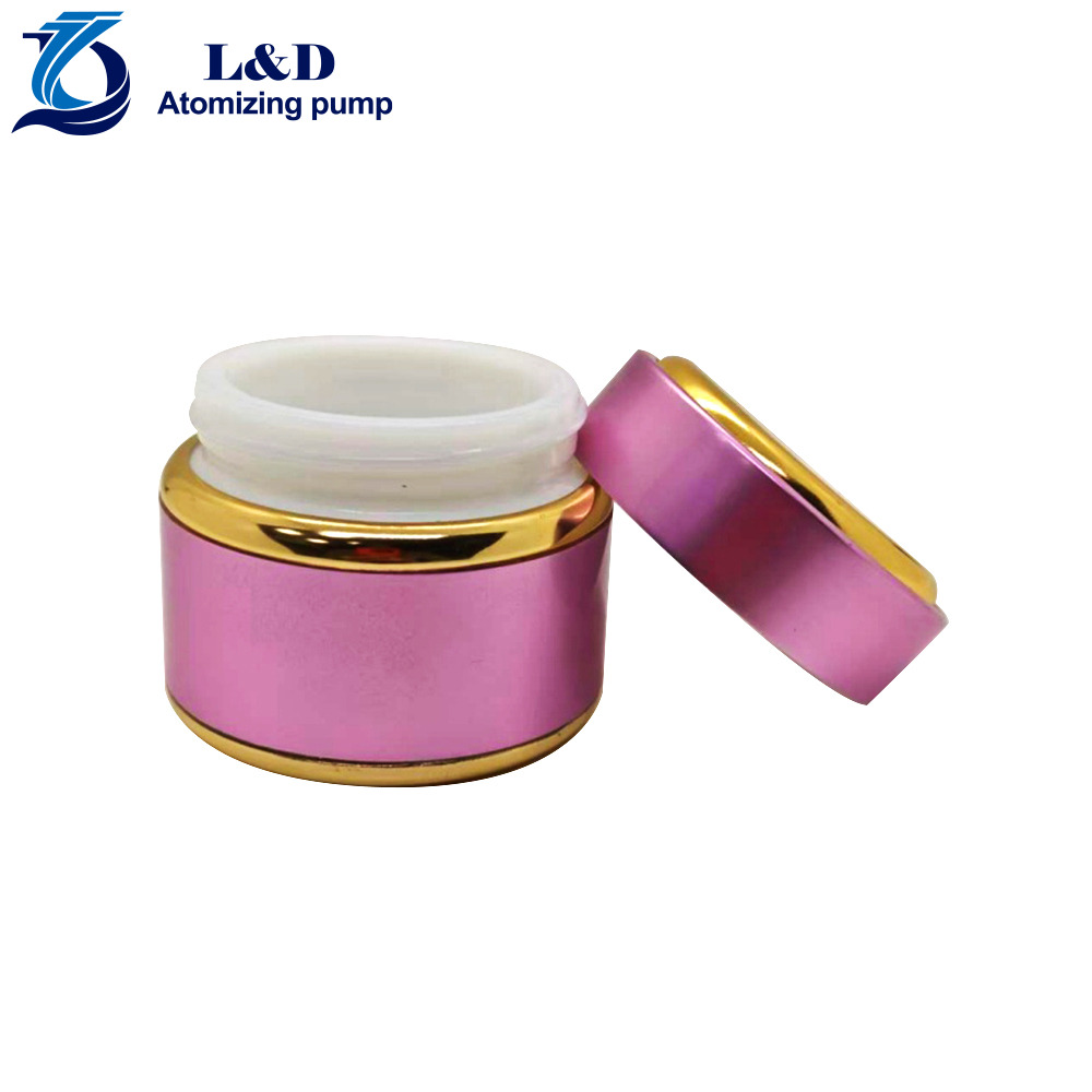 15g Pink Gold Aluminum Jar Nail Gel Jar