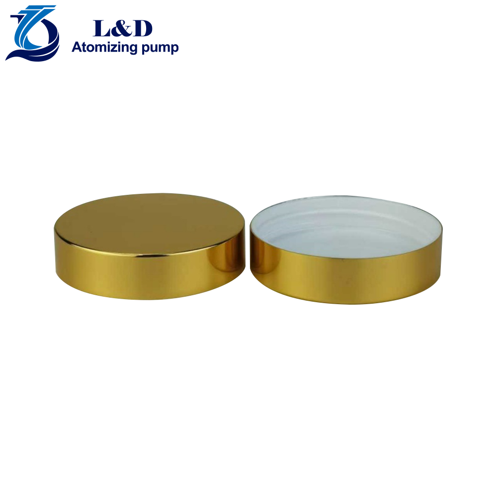 58/400 Gold Aluminum Plastic Lid for Cream Jar