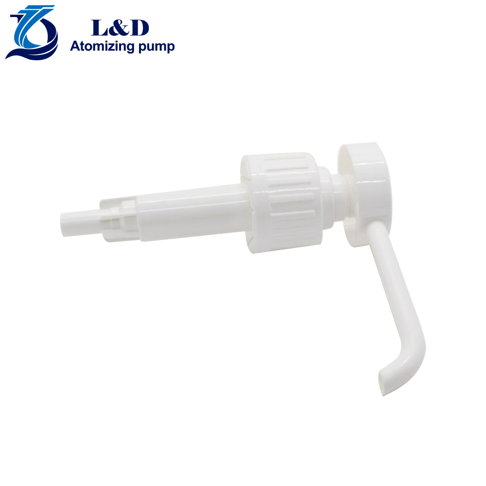 28/410 White Ribbed Long Nozzle Lotion Pumps