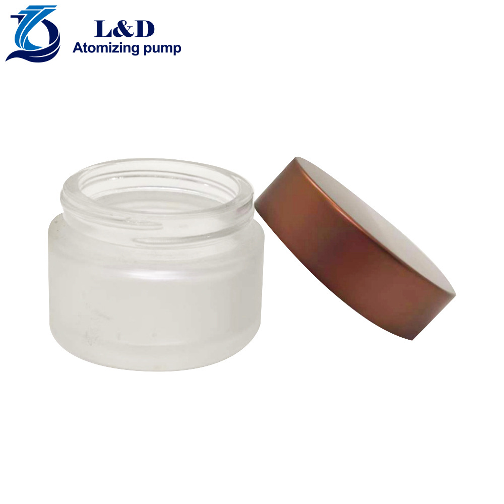 15g Froted Glass Jar with Aluminum Cap