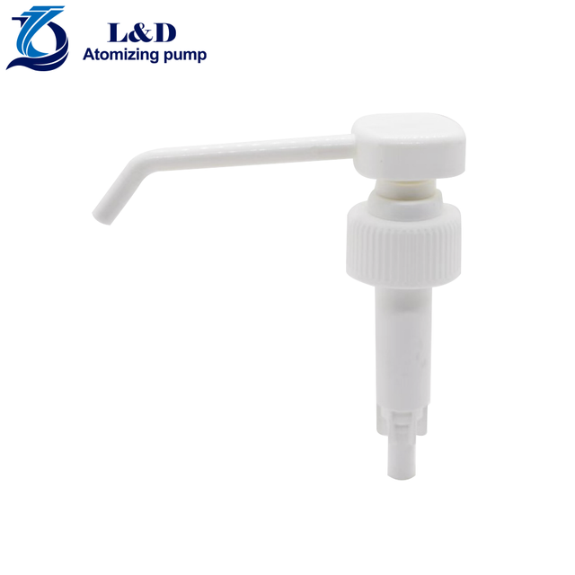 28/410 White Ribbed Long Nozzle Lotion Pumps