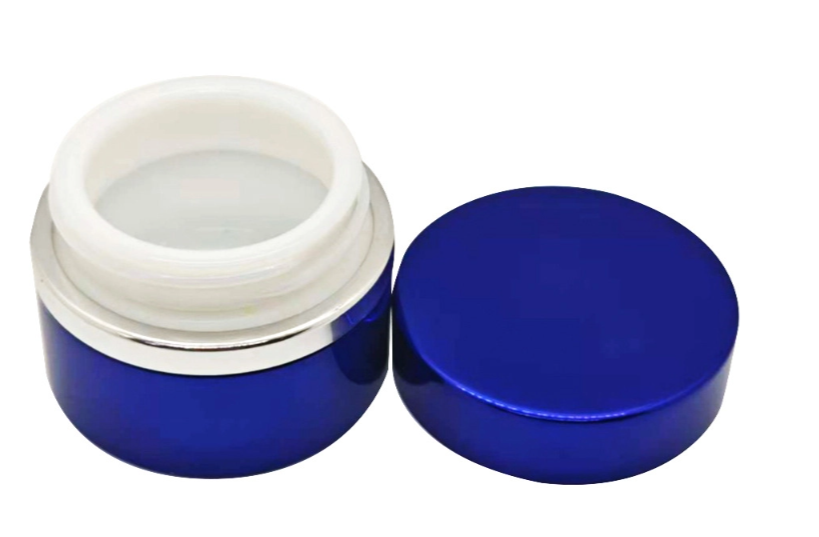 30g Aluminum Jar Blue Silver Skin Care