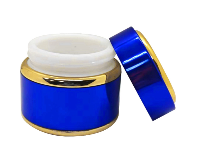 30g Blue Gold Aluminum Jar for Cream