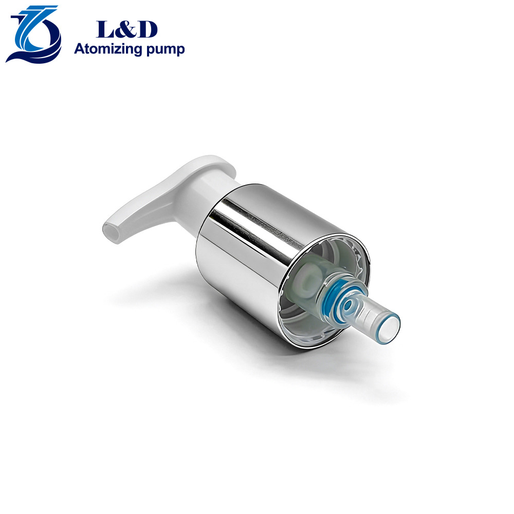 18/410 Silver Aluminum White Pp Dispensing Cosmetic Treatment Pump