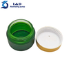 50g Matte Green Glass Jar with Matte Gold Aluminum Plastic Cap