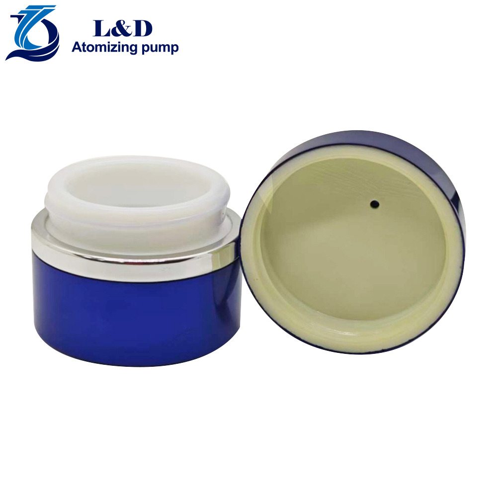 30g Blue Silver Aluminum Jar for Skin Care Products