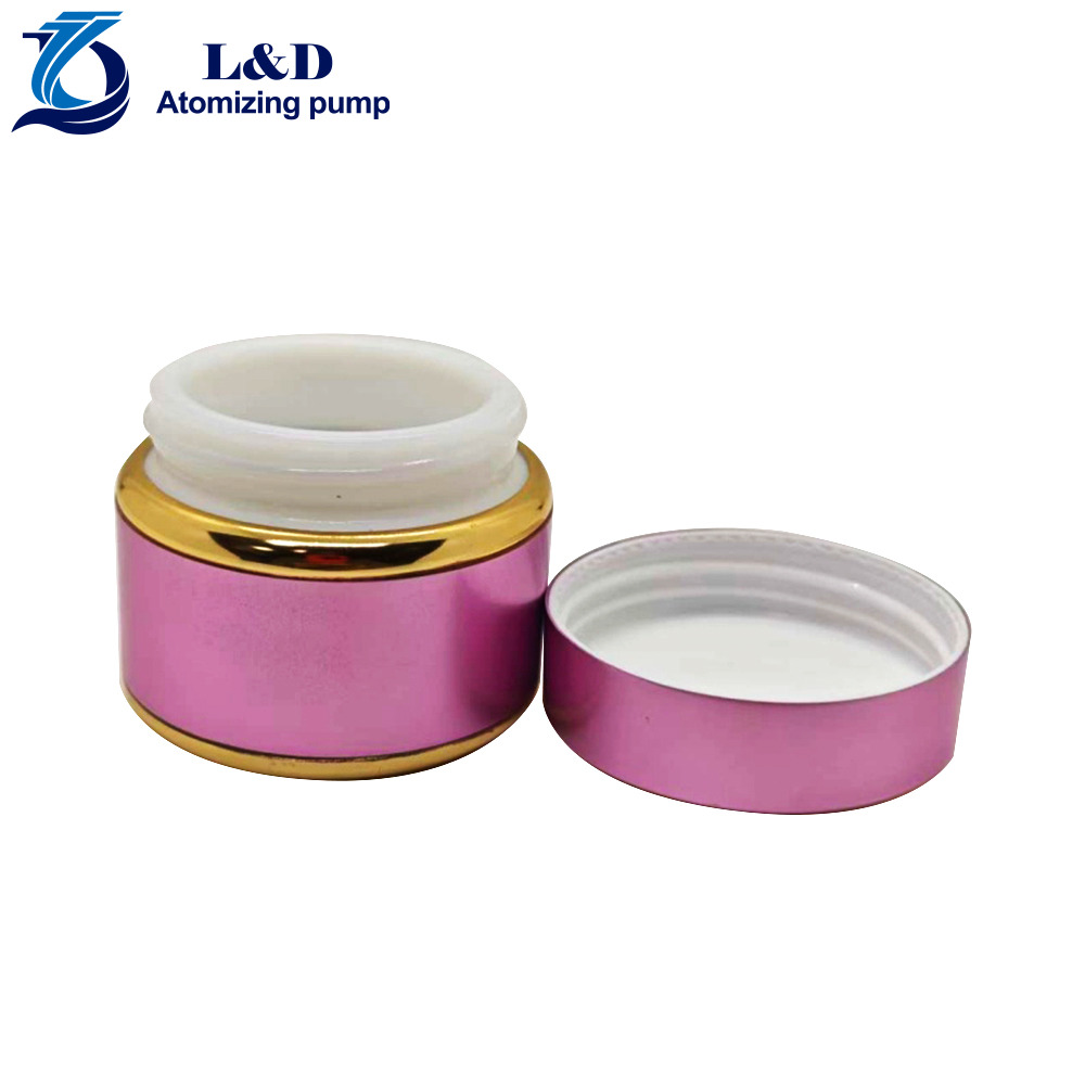 15g Pink Gold Aluminum Jar Nail Gel Jar