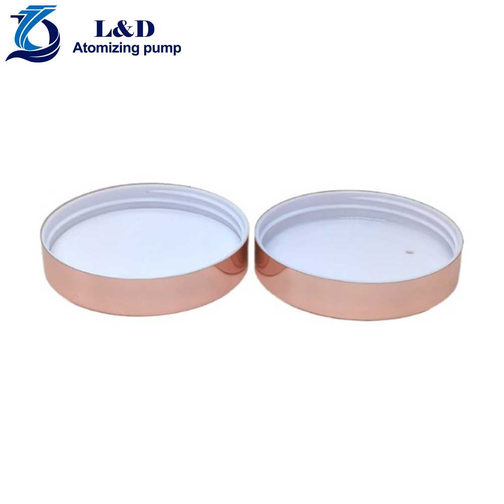 70/400 Rose Gold Aluminum Plastic Screw Cap Lid for PET Jar