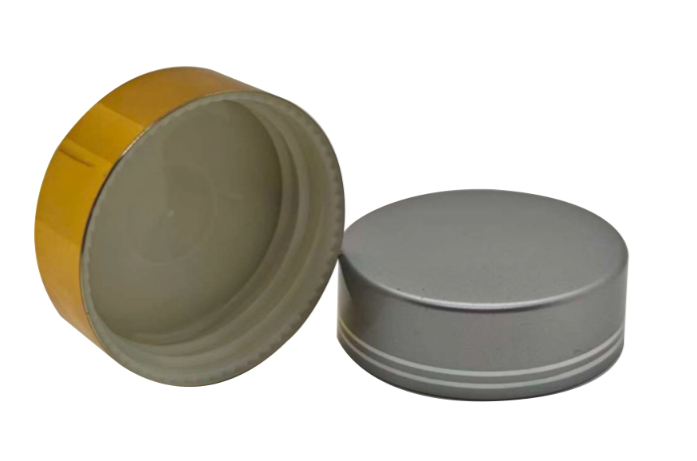 38/400 Plastic Cap ABS Shiny Silver Gold