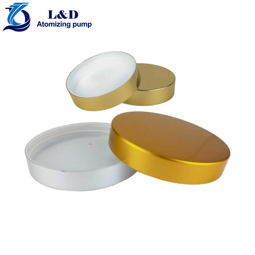 58/400 Gold Aluminum Plastic Lid for Cream Jar