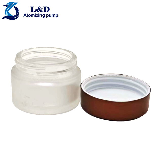 15g Froted Glass Jar with Aluminum Cap