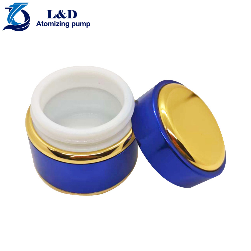 30g Blue Gold Alulminum Cream Jar