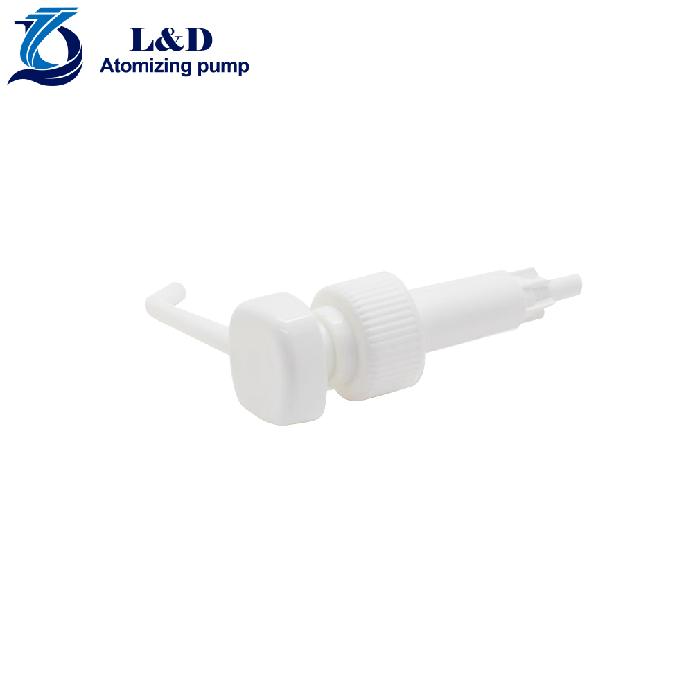 28/410 White Ribbed Long Nozzle Lotion Pumps