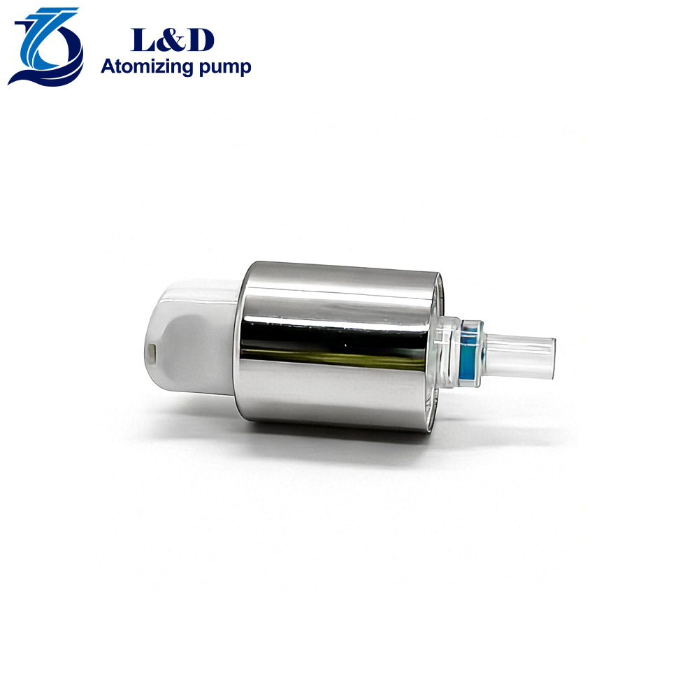 18/410 Silver Aluminum White Pp Dispensing Cosmetic Treatment Pump