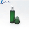 120ml Matte Green Flat Shoulder Glass Bottle with Pumps