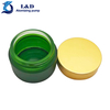 50g Matte Green Glass Jar with Matte Gold Aluminum Plastic Cap