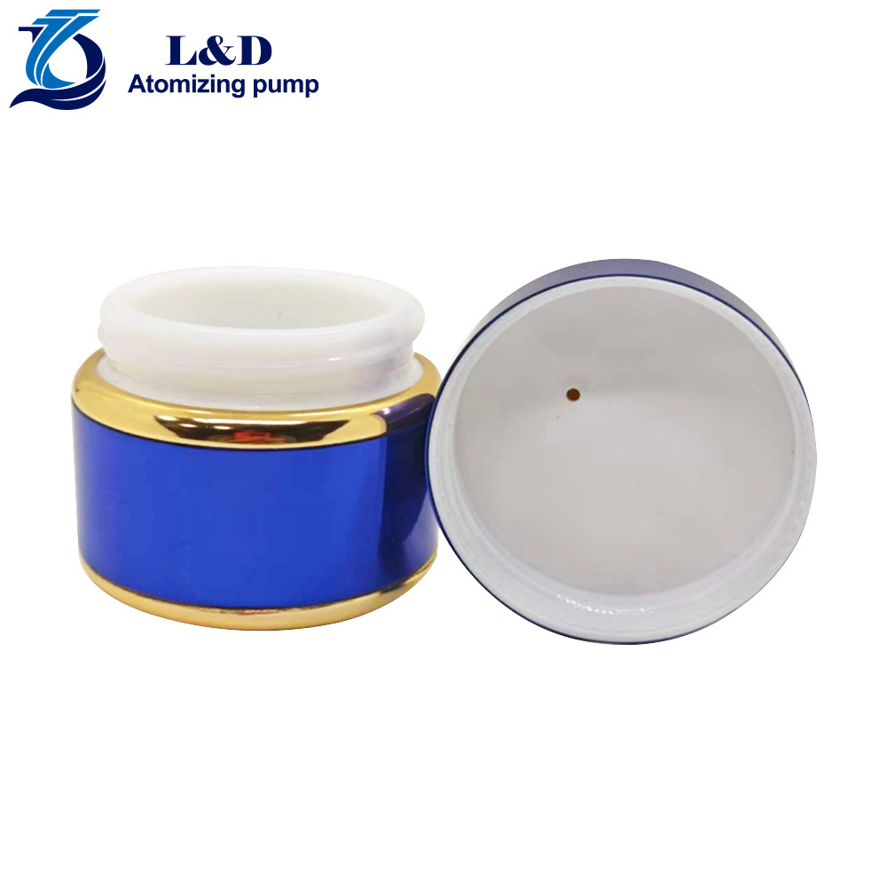 30g Blue Gold Alulminum Cream Jar