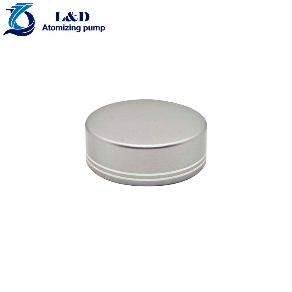 38-400 Shiny Silver/Gold Plastic Cap